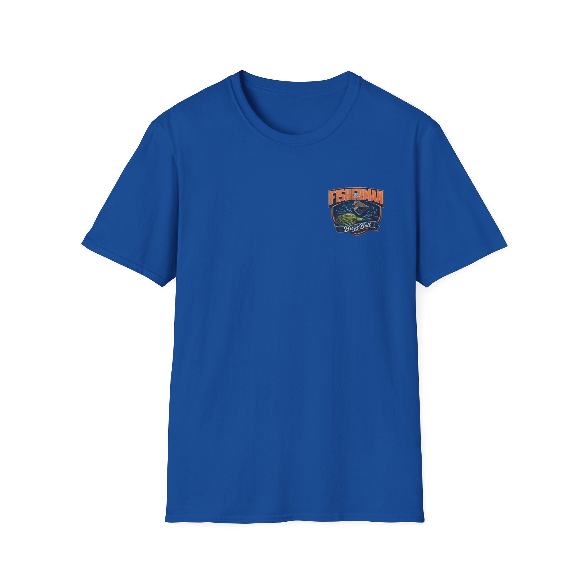 Fisherman Badge T-Shirt — Retro Bass Boat Fishing Tee