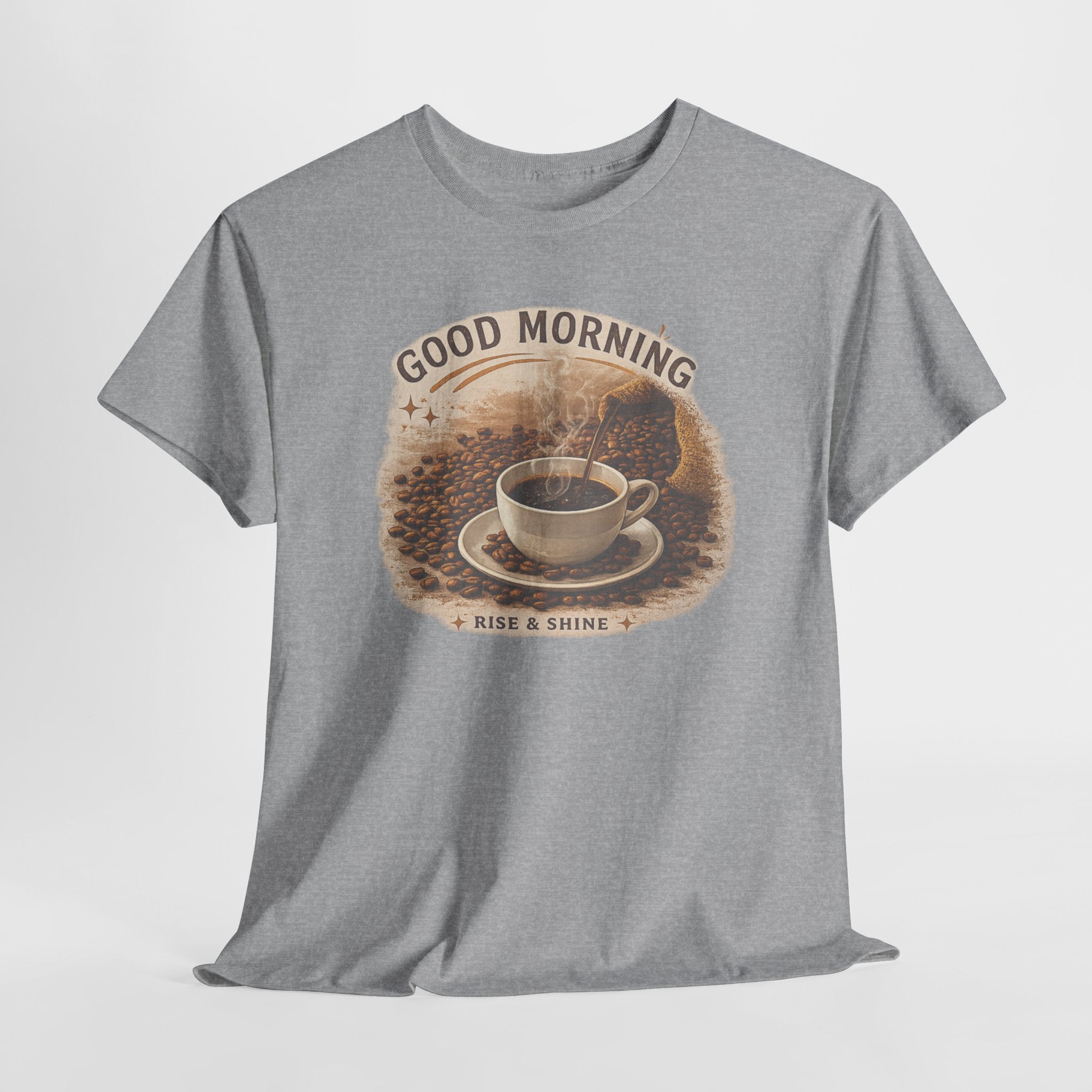 Good Morning' Rise & Shine Vintage Coffee T-Shirt