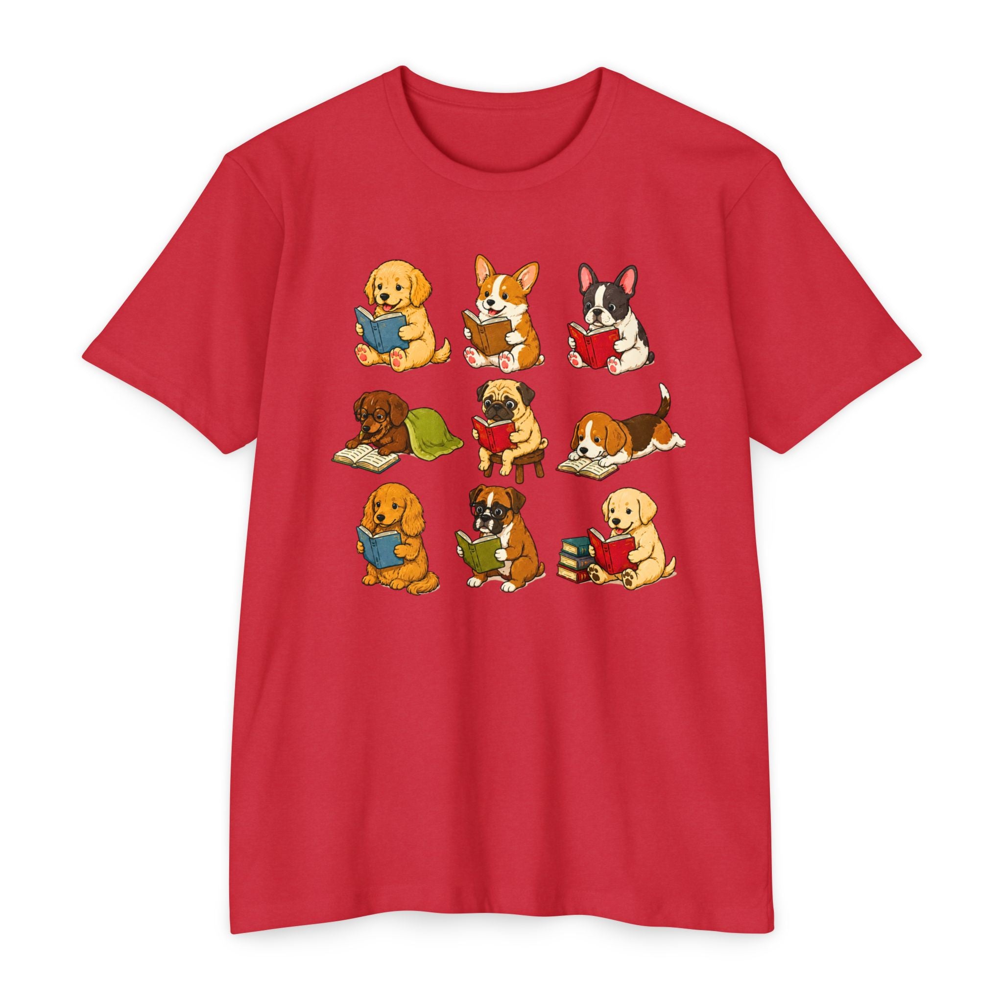 Cute Puppies Reading Dogs T-Shirt