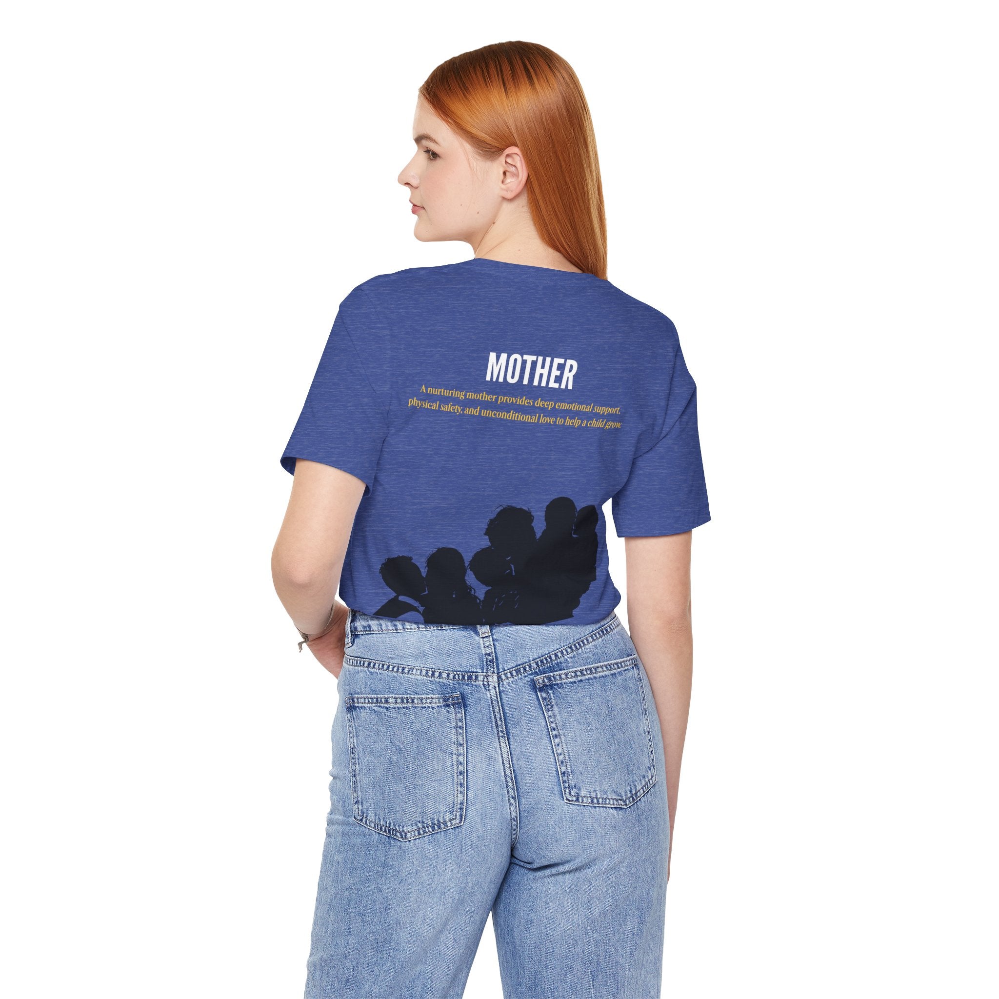 Nurturing Mother Tee — Silhouette Family Short Sleeve Shirt