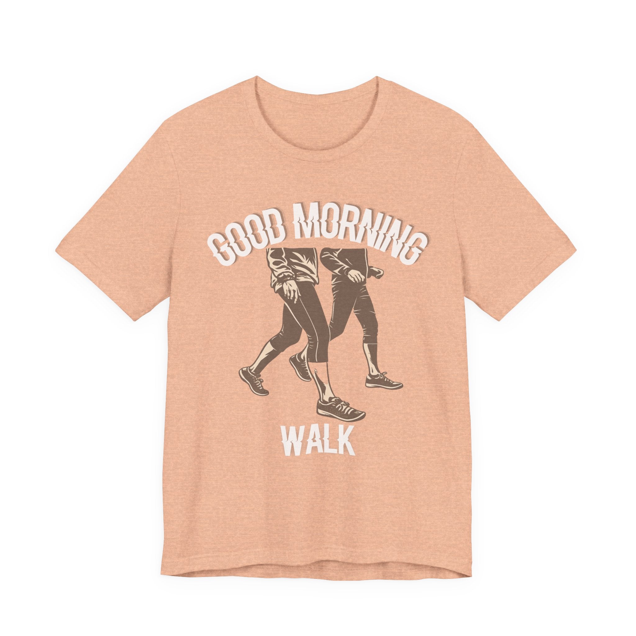 Good Morning Walk Tee — Retro Walking Graphic T-Shirt for Fitness & Morning Strolls