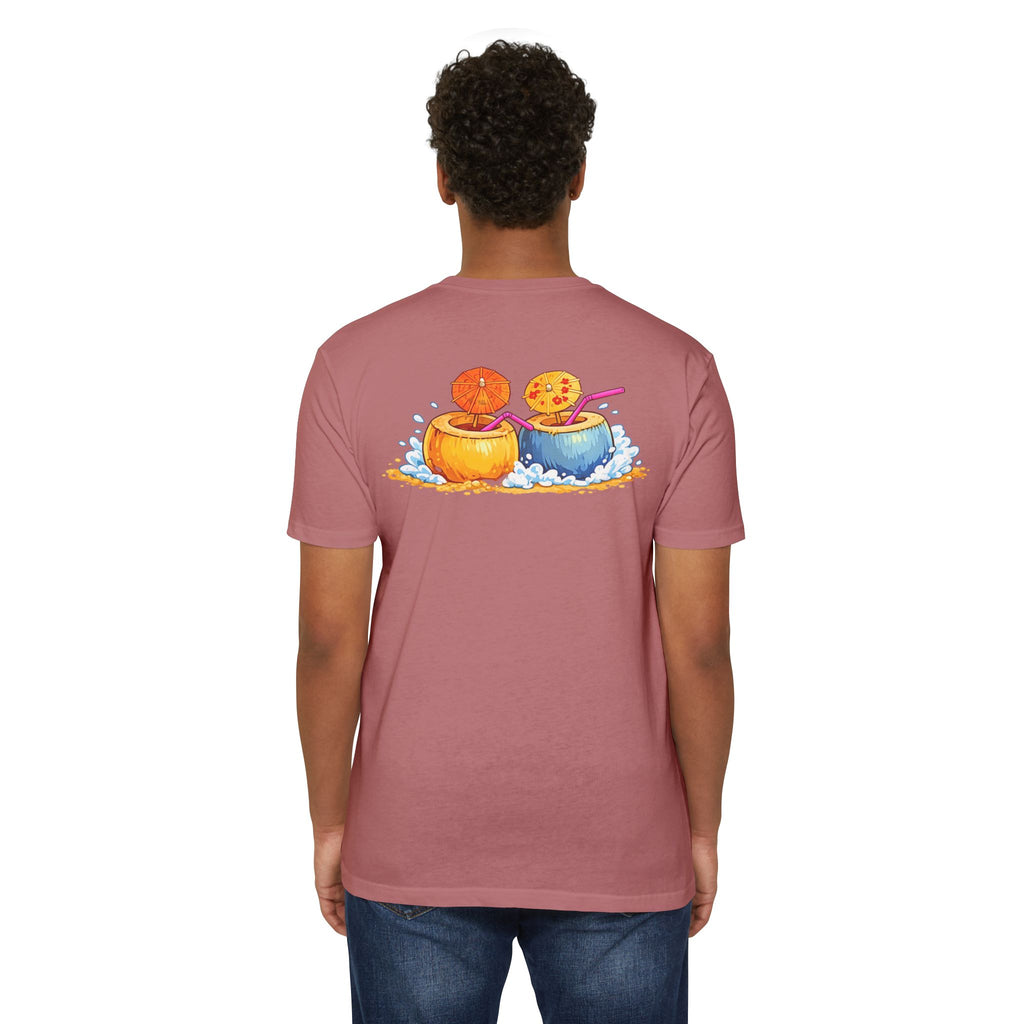 "Beaches, Vacations, & Good Drinks" Tropical Drink Tee