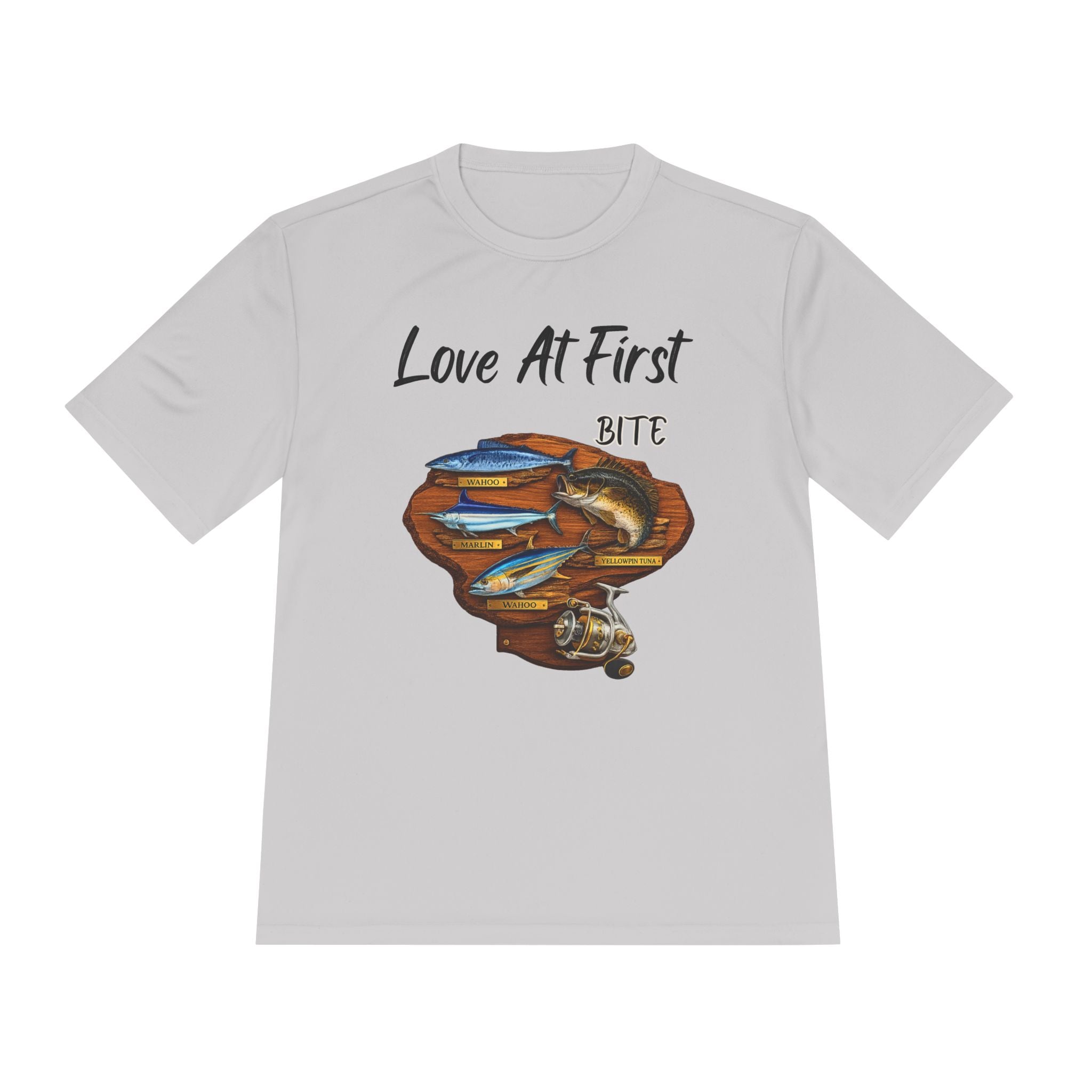 Fishing T-Shirt — "Love At First Bite" Graphic Tee