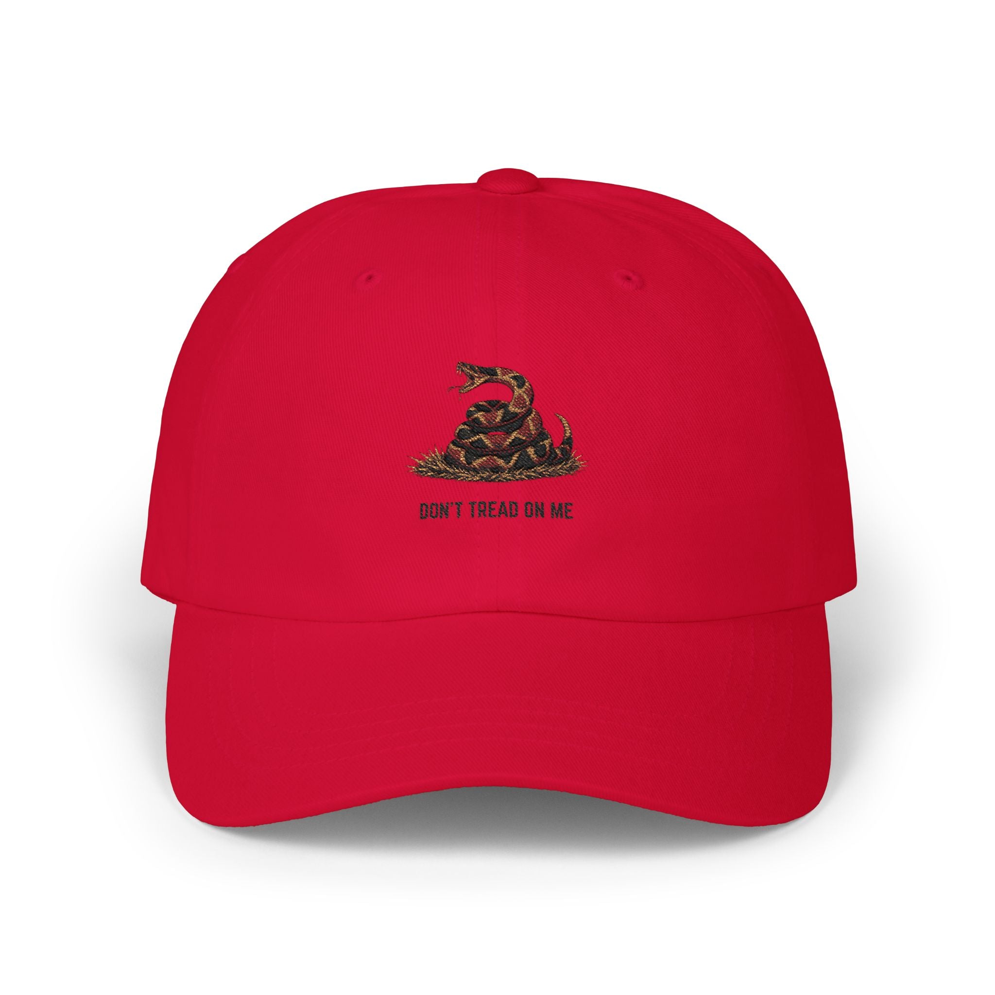 Classic Dad Cap — 'Don't Tread On Me' Gadsden Snake Embroidered Baseball Hat