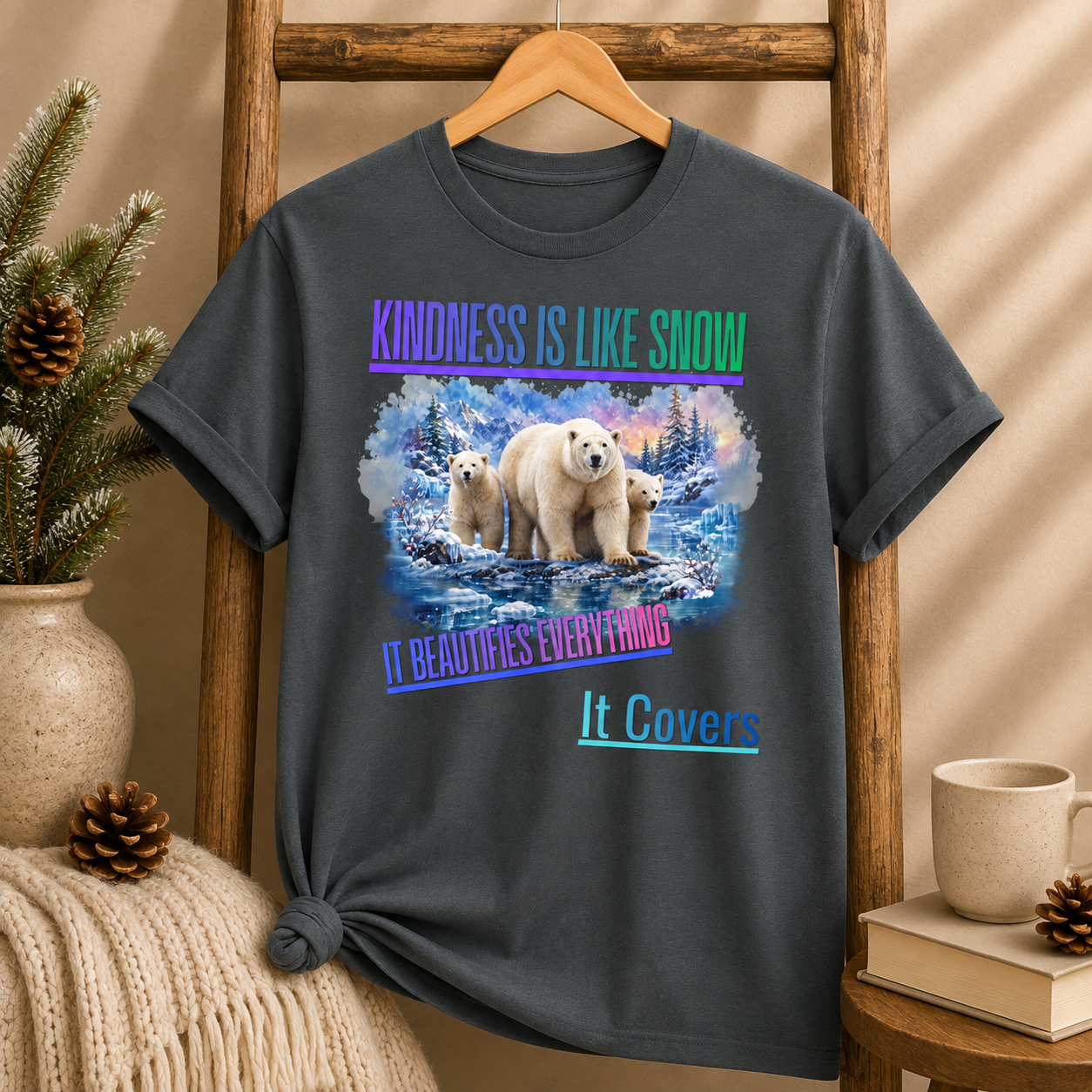 Kindness Is Like Snow Polar Bear T-Shirt
