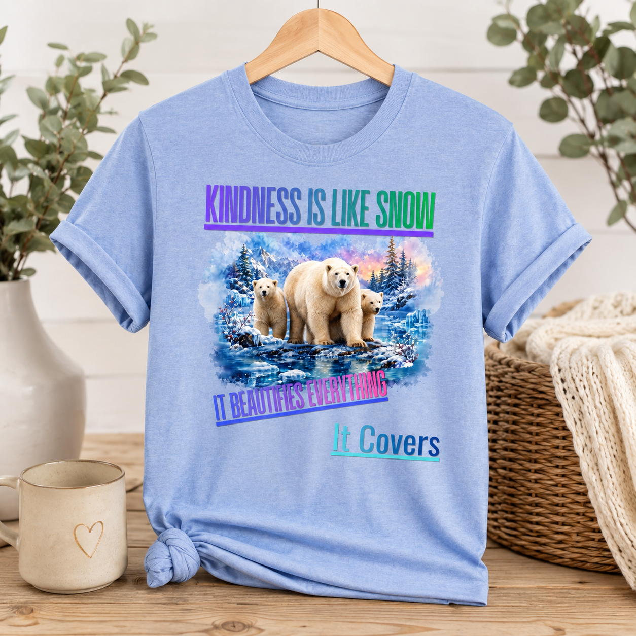 Kindness Is Like Snow Polar Bear T-Shirt