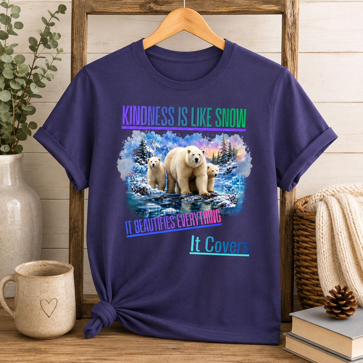 Kindness Is Like Snow Polar Bear T-Shirt
