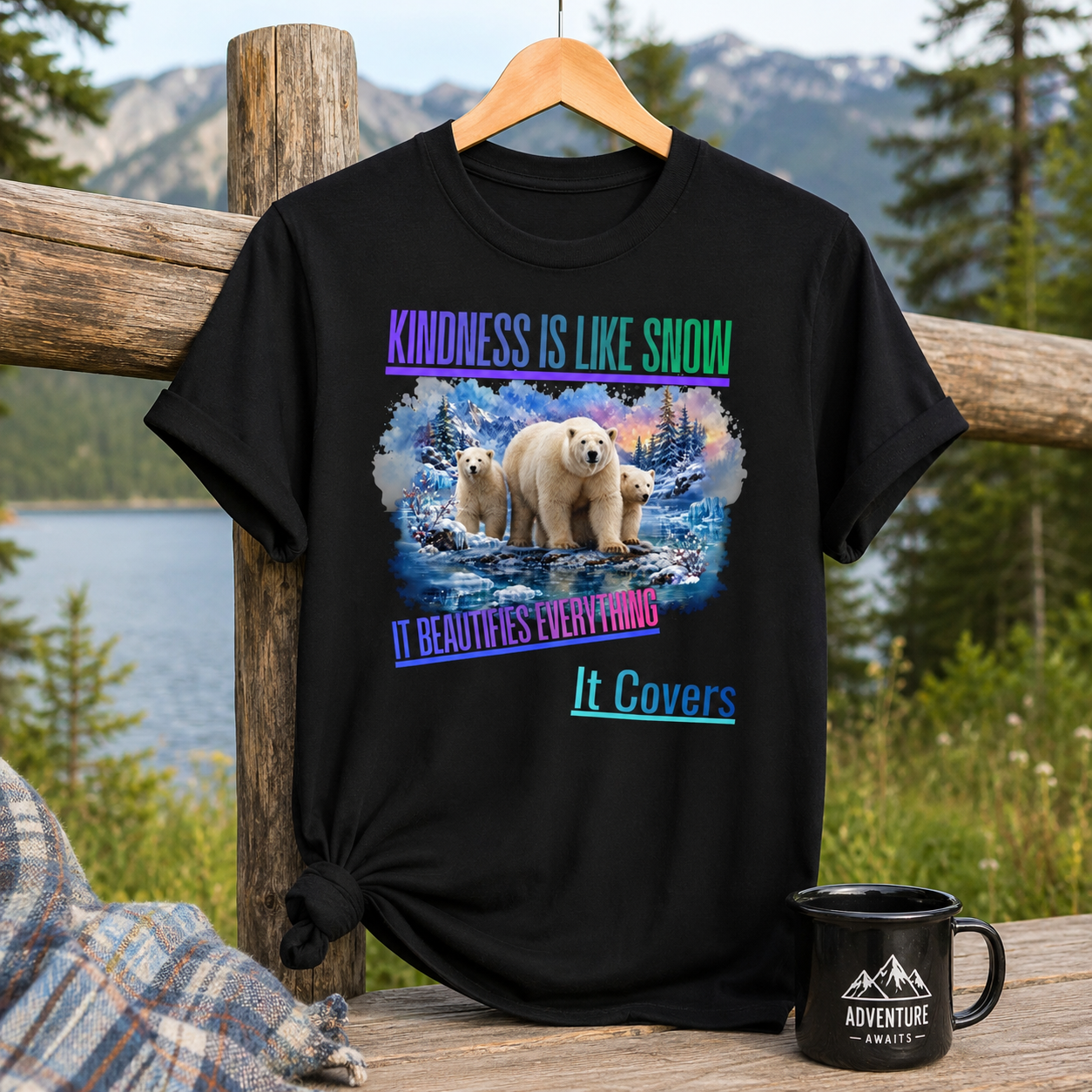 Kindness Is Like Snow Polar Bear T-Shirt