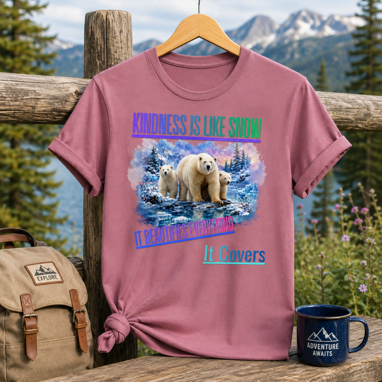 Kindness Is Like Snow Polar Bear T-Shirt