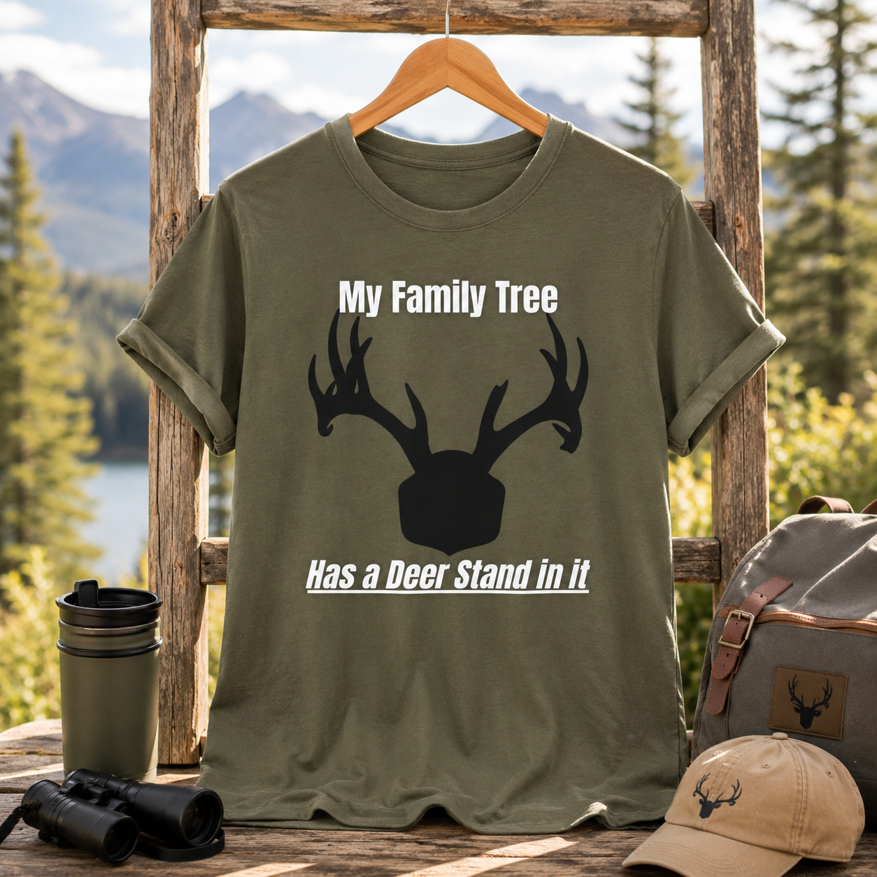 "My Family Tree Has a Deer Stand in It" Graphic Tee