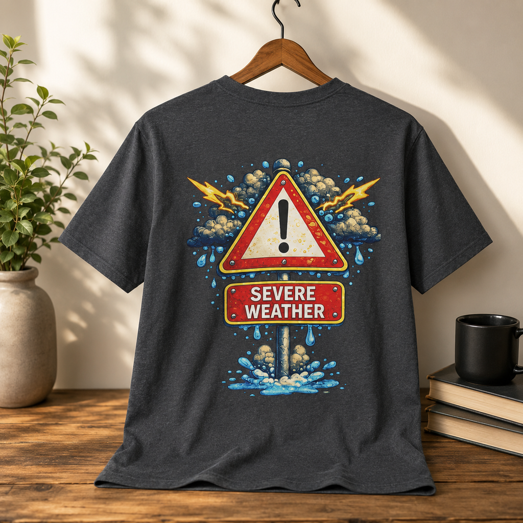 Weather Alert T-Shirt  " It's Raining Cats & Dogs"