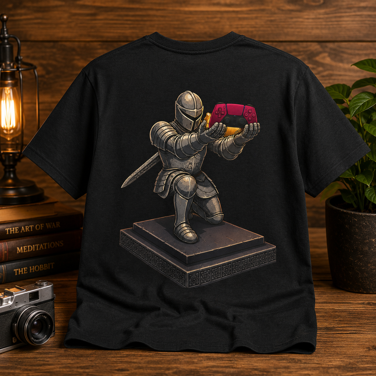 Let Me Put You On Game T-Shirt PS5 — Retro Gamer Knight Graphic Tee
