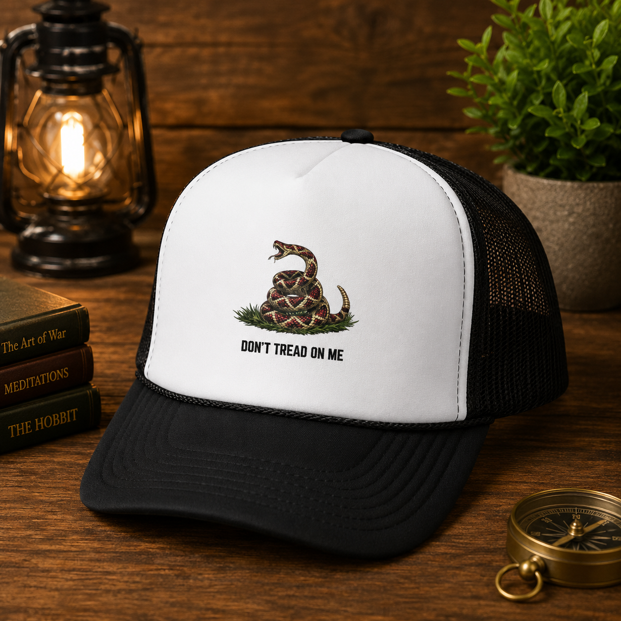 Don’t Tread On Me Trucker Cap – Gadsden Snake Patriotic Mesh Hat