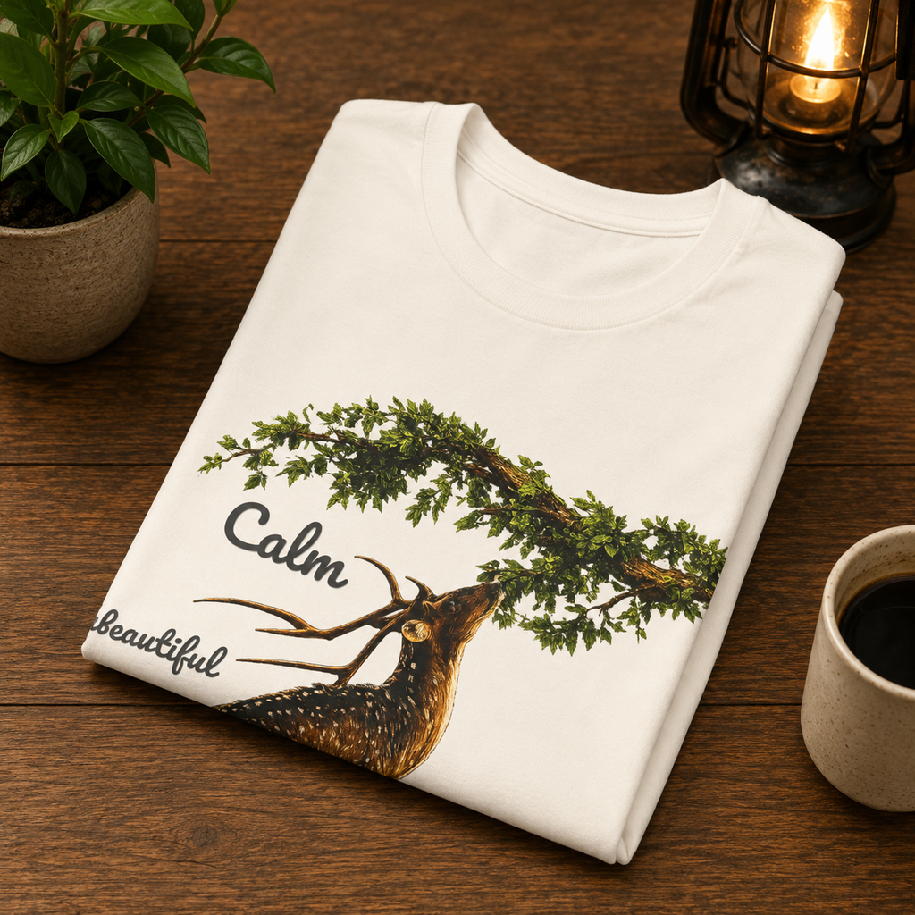 Calm Elegant Nature Deer T-Shirt