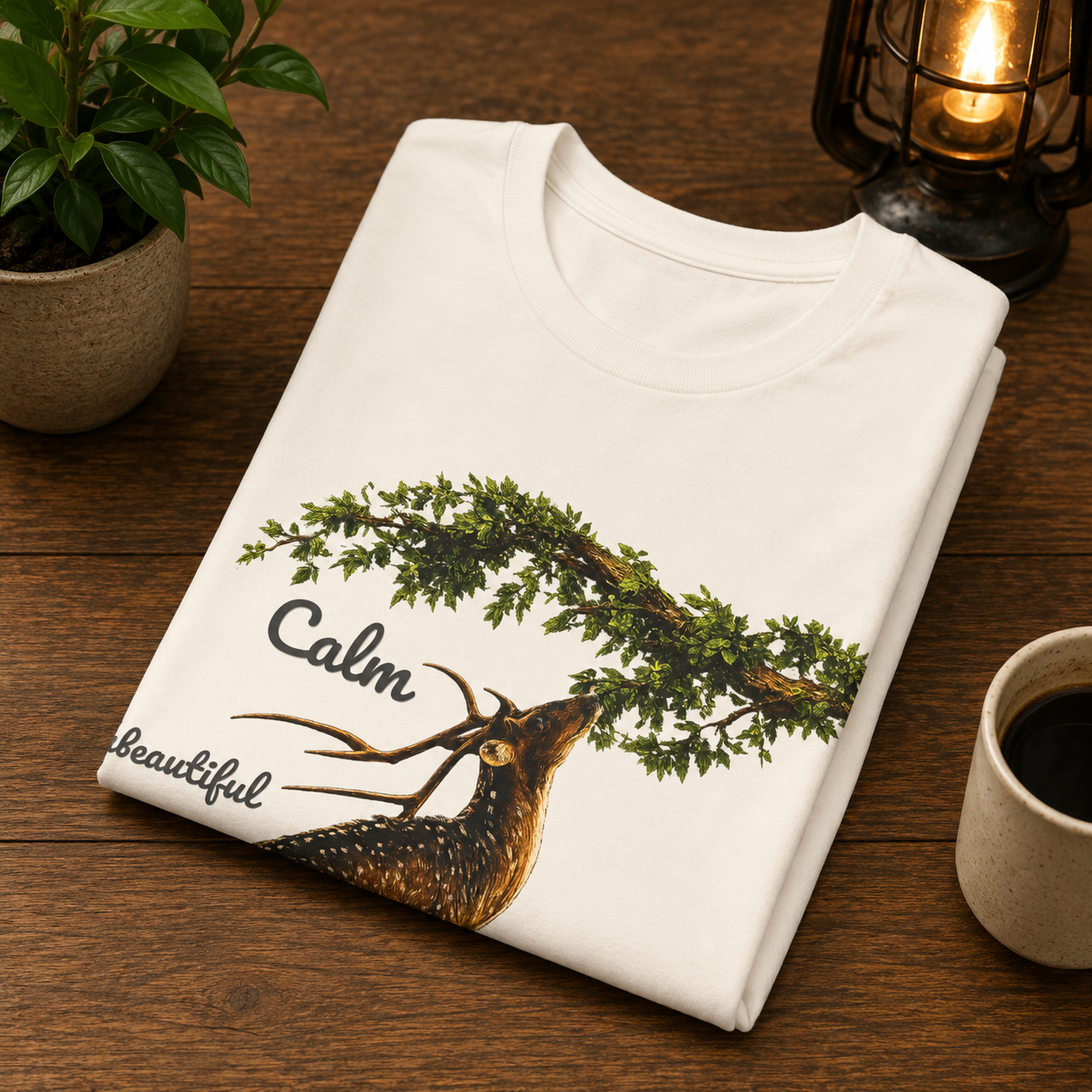 Calm Elegant Nature Deer T-Shirt