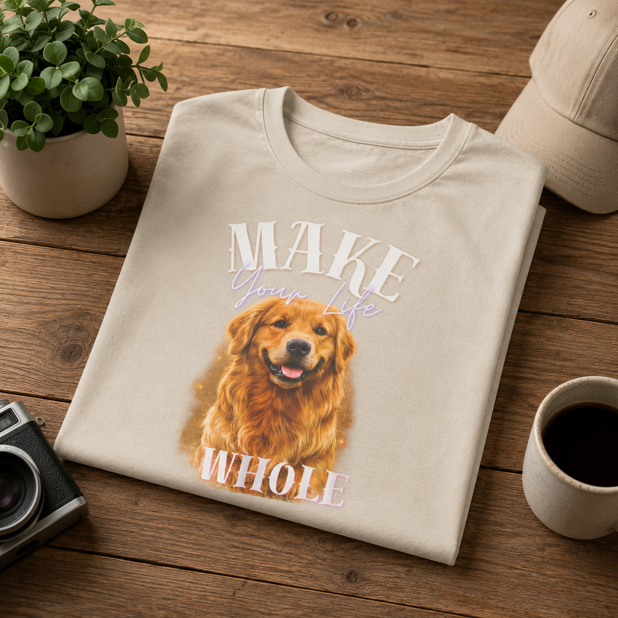 Make Your Life Whole Golden Retriever T-Shirt