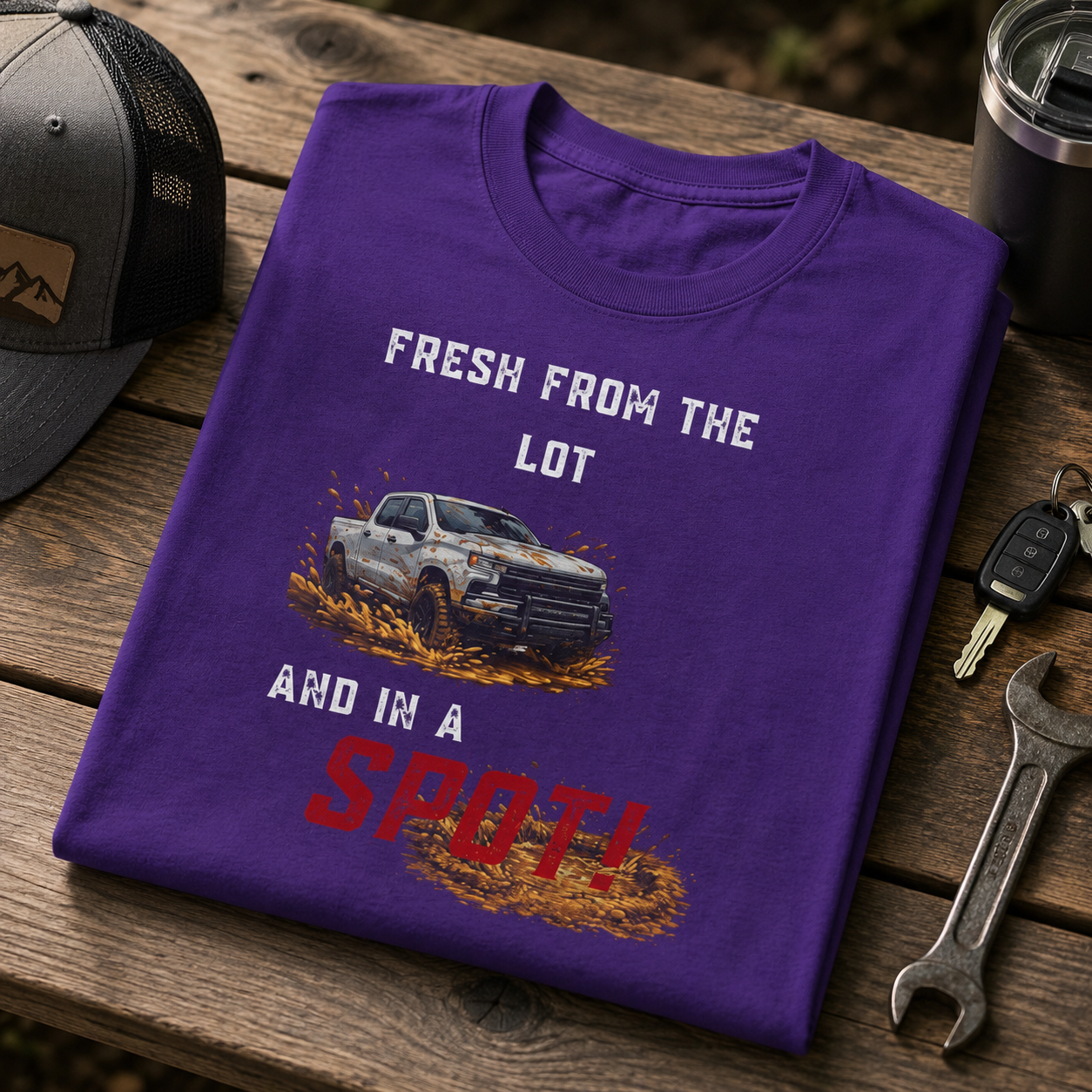 Fresh From The Lot and in a Spot! (Real Trucks Eat Mud)