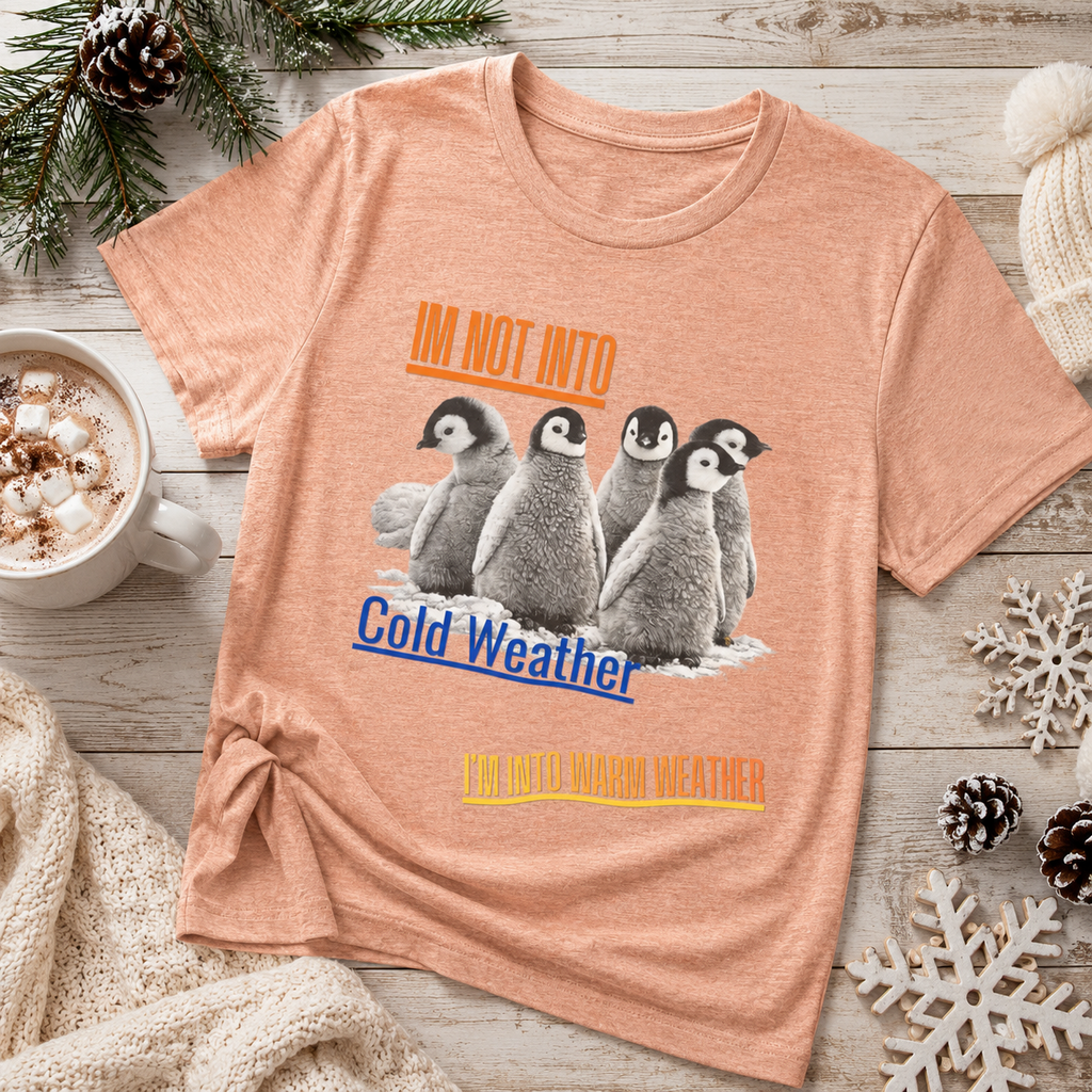 I'm Not Into Cold Weather, I'm Into Warm Weather--Penguin Graphic Tee