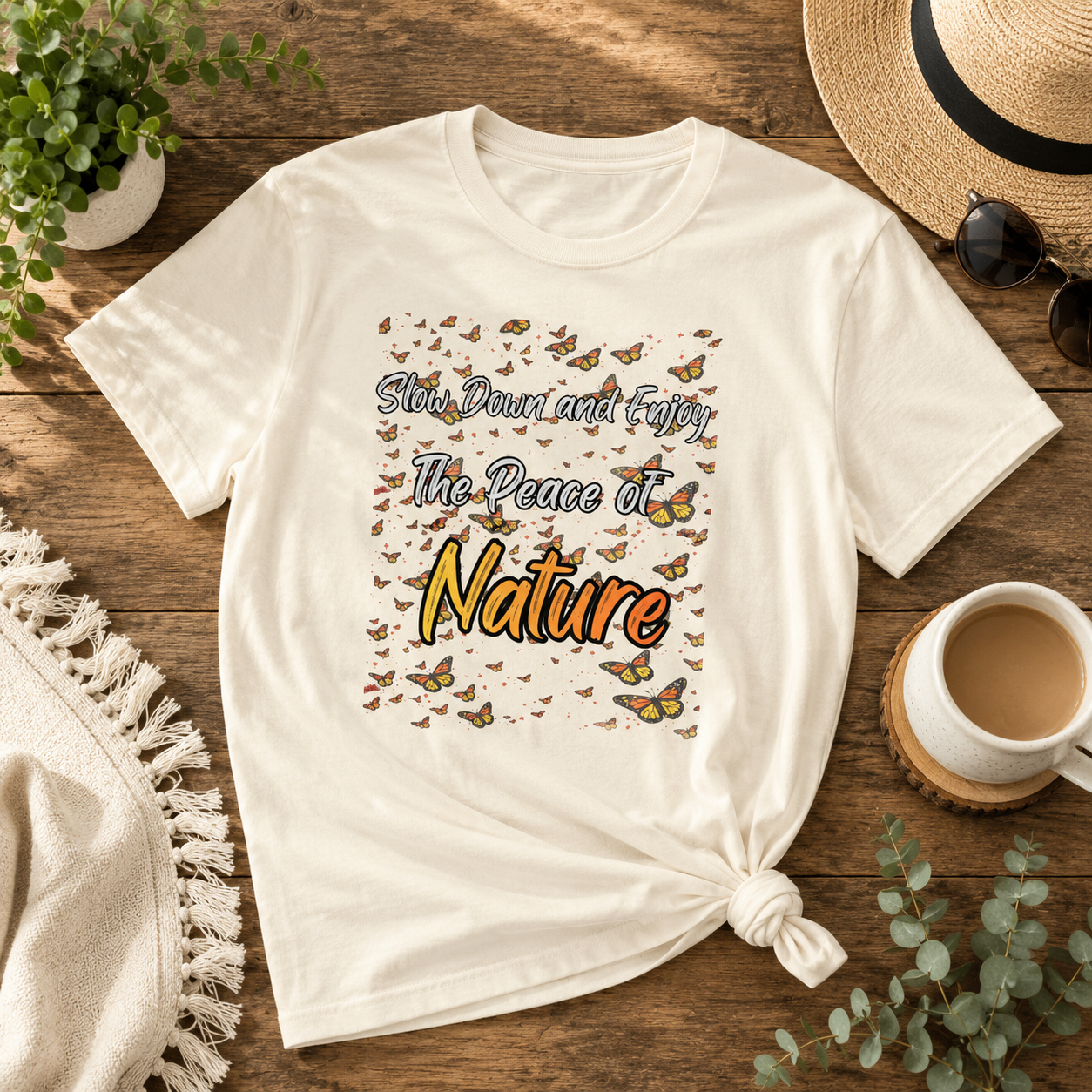 Enjoy The Peace of Nature Women’s Boxy T-Shirt