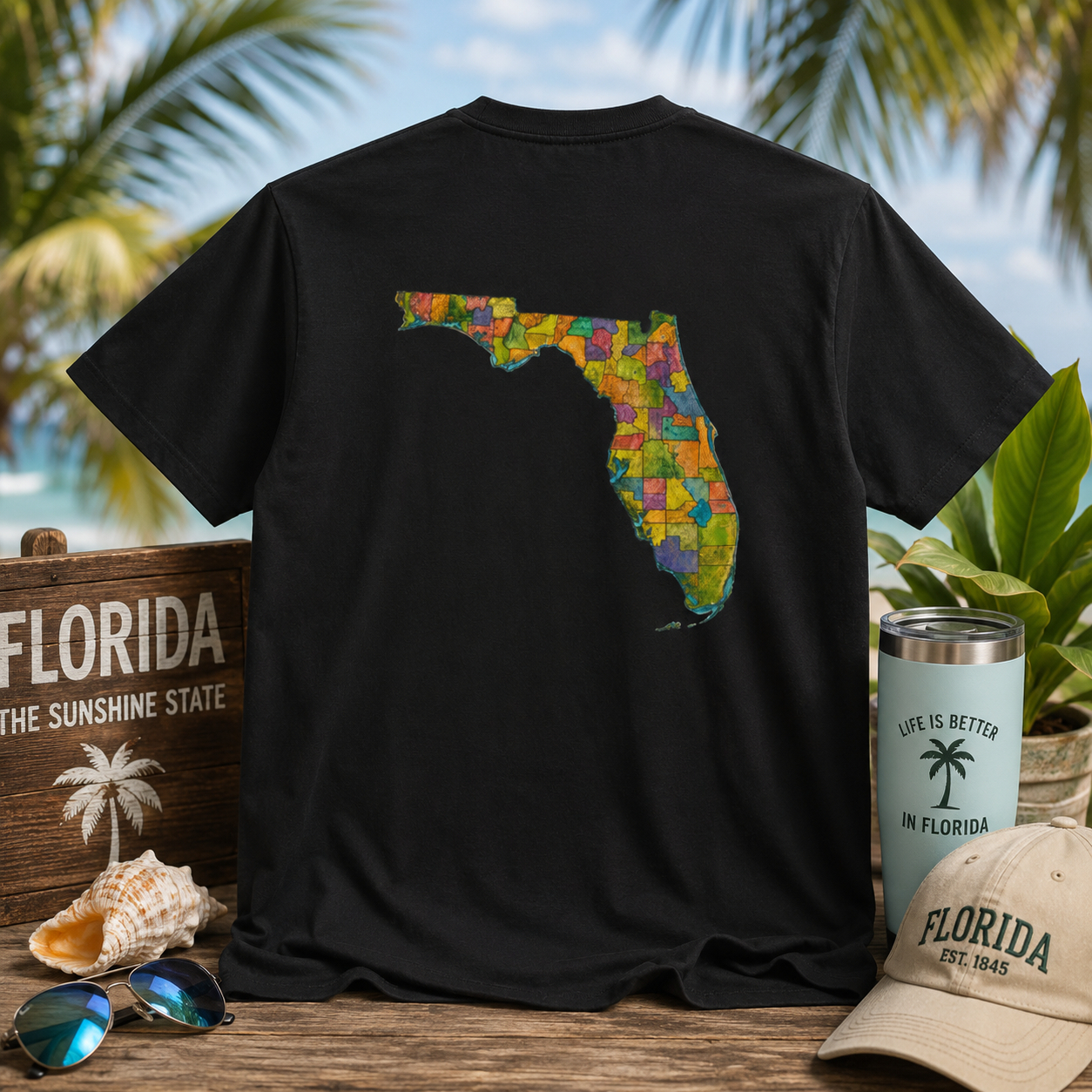 “Don’t Ask, 100% Organic” Florida Pride T-Shirt