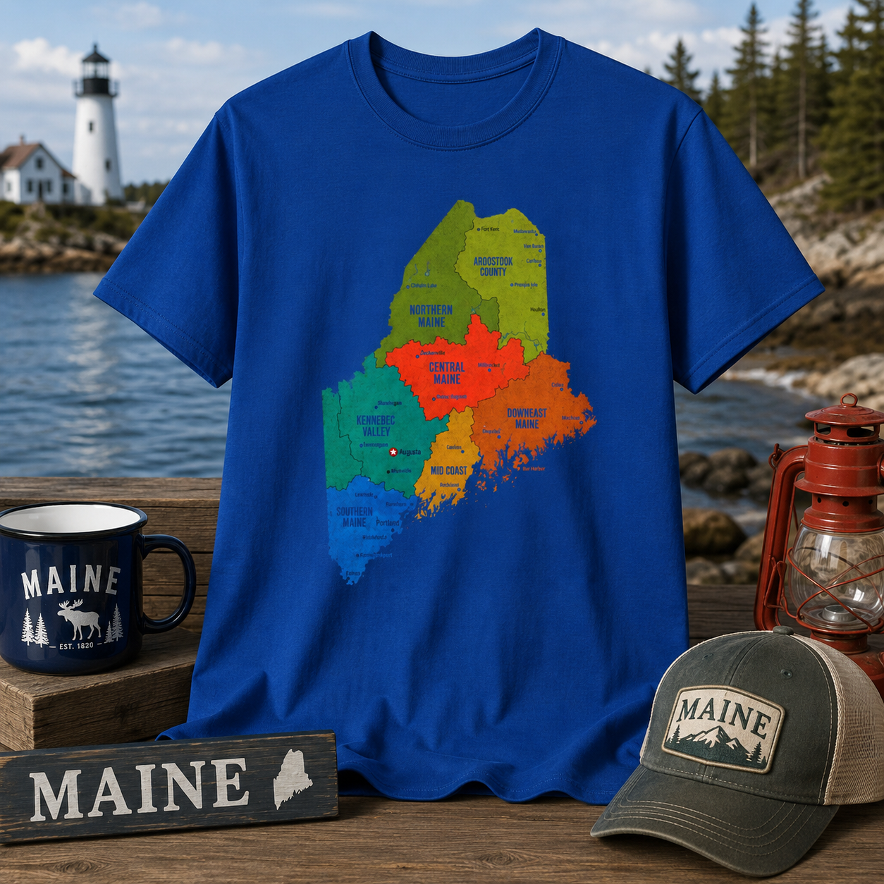 "Don't Ask 100% Organic" Maine Pride Graphic Tee