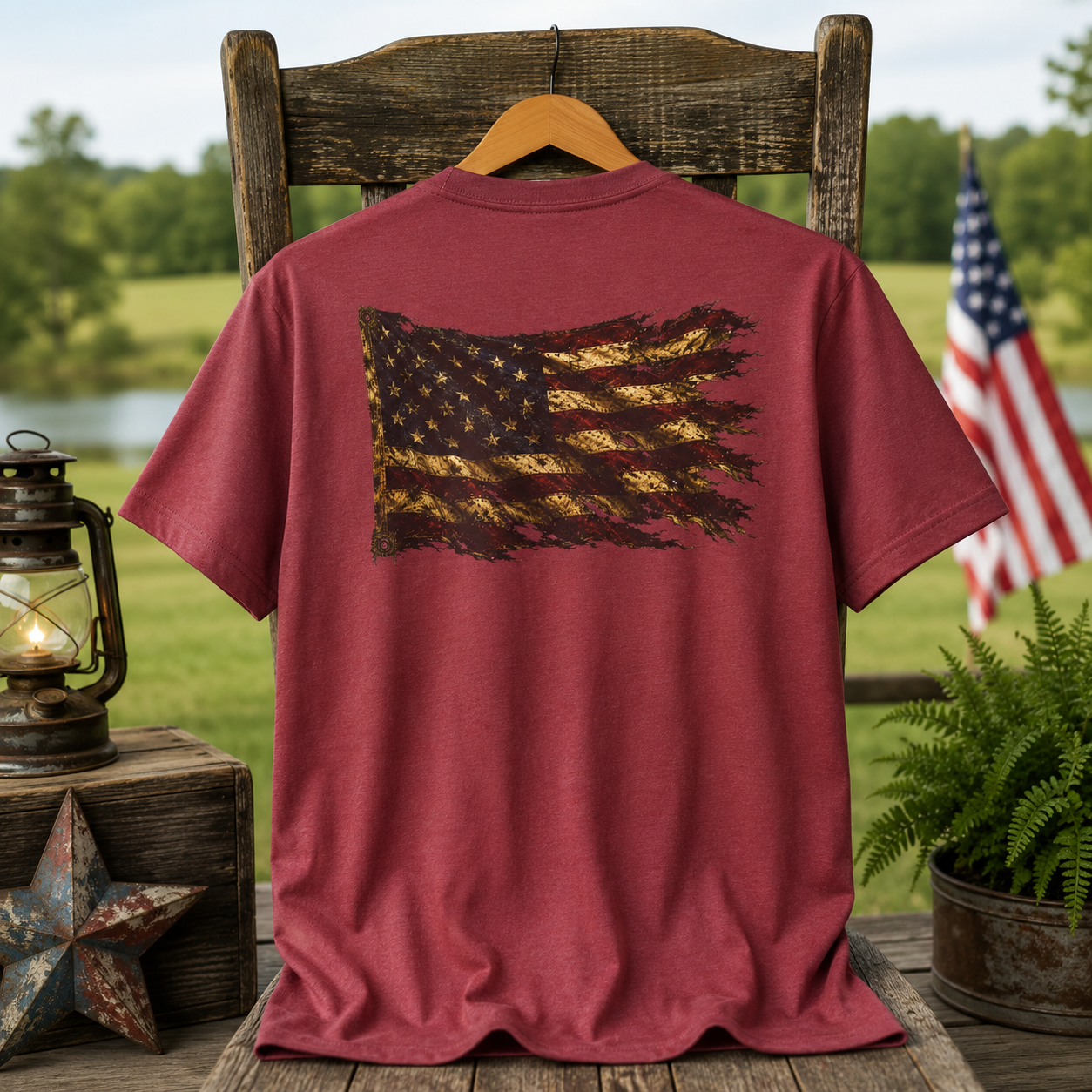 Don't Tread On Me T-Shirt - Flag & Constitution Graphic