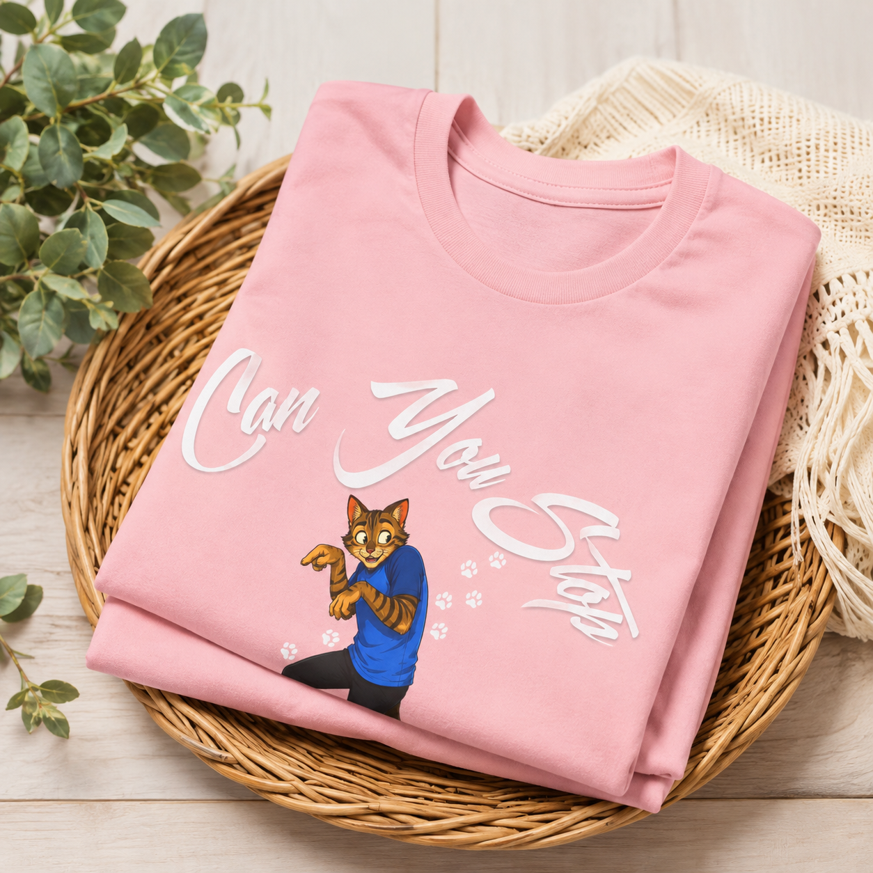 Can You Stop "P" Footing Around??” — Funny Paw Print Tee
