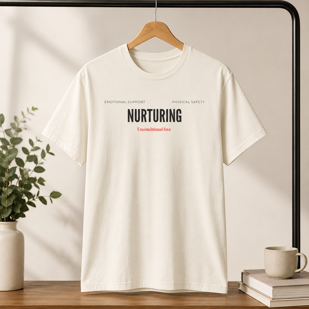 Nurturing Mother Tee — Silhouette Family Short Sleeve Shirt