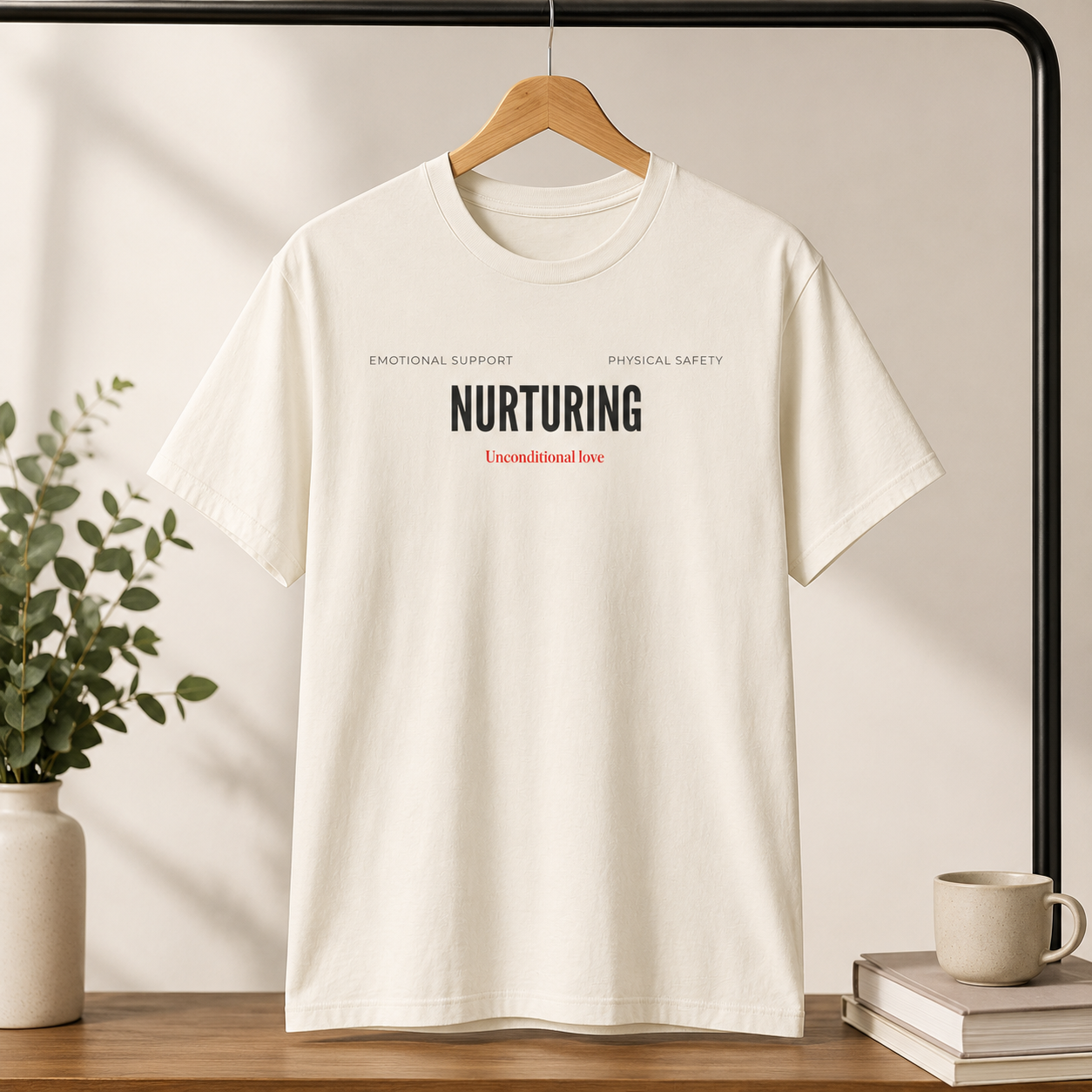 Nurturing Mother Tee — Silhouette Family Short Sleeve Shirt