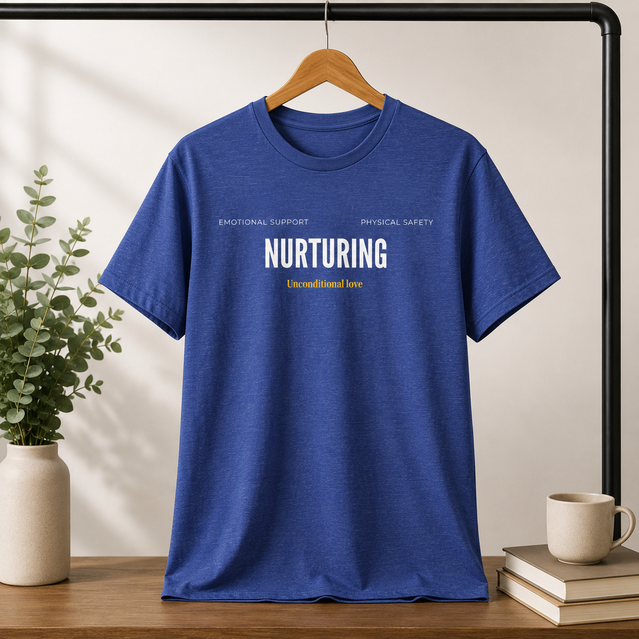 Nurturing Mother Tee — Silhouette Family Short Sleeve Shirt