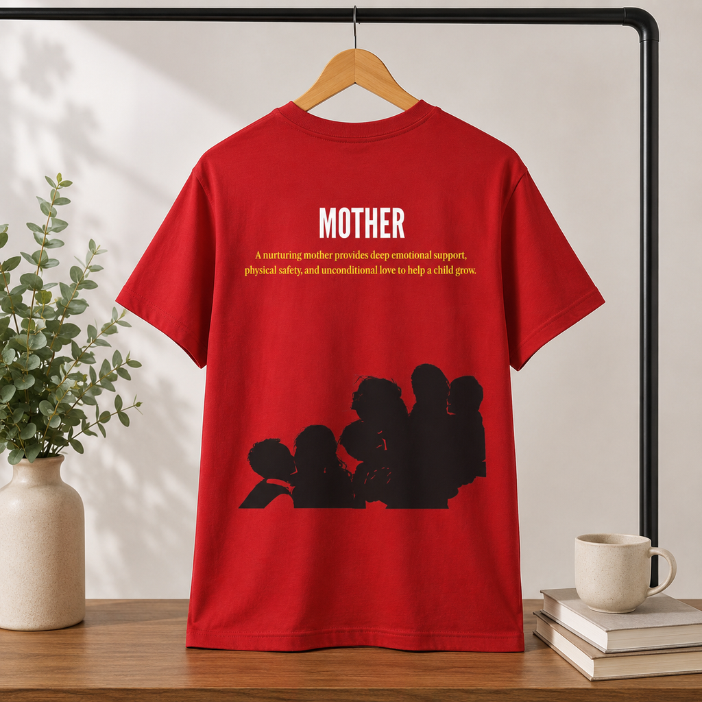 Nurturing Mother Tee — Silhouette Family Short Sleeve Shirt