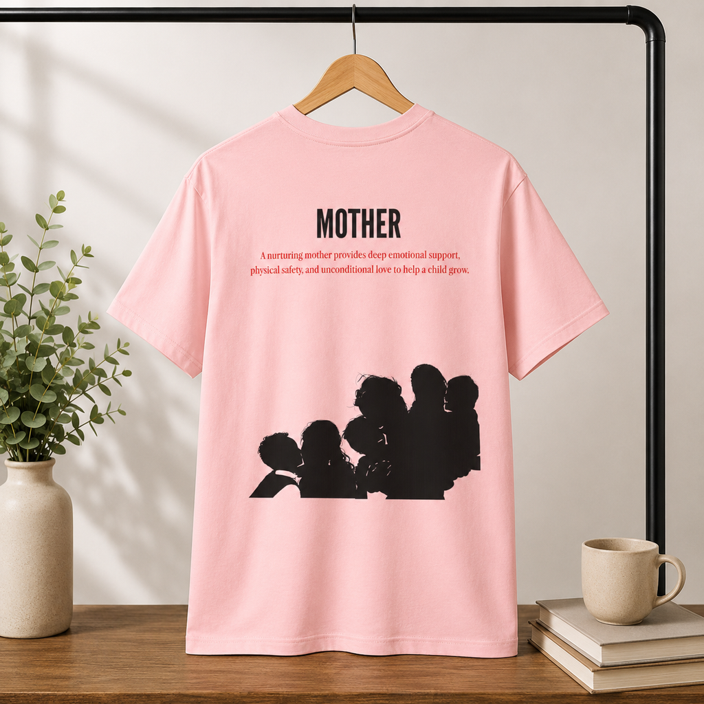 Nurturing Mother Tee — Silhouette Family Short Sleeve Shirt