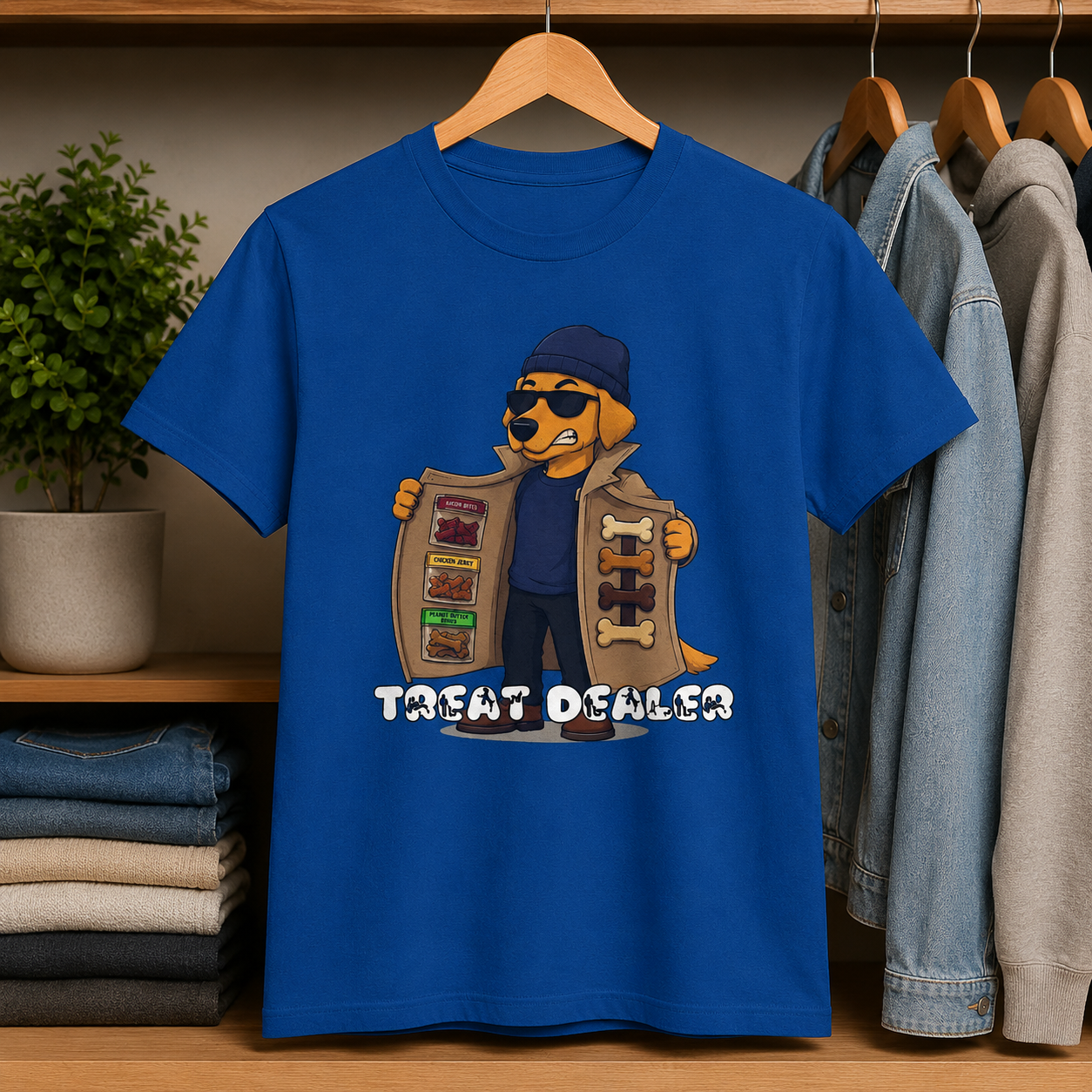 Treat Dealer T-Shirt — Funny Dog Shirt with Paw Print