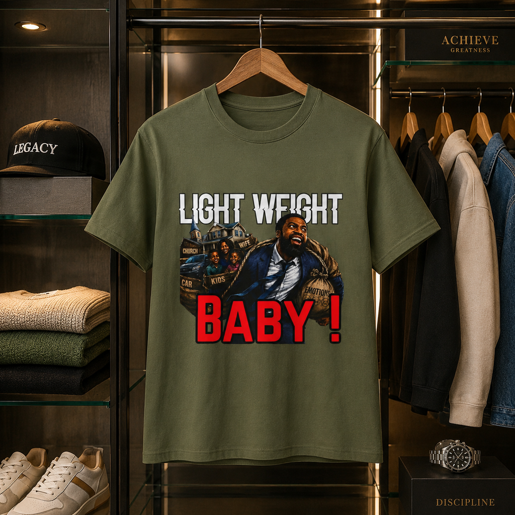 "Light Weight Baby" T‑Shirt – Father Graphic Tee