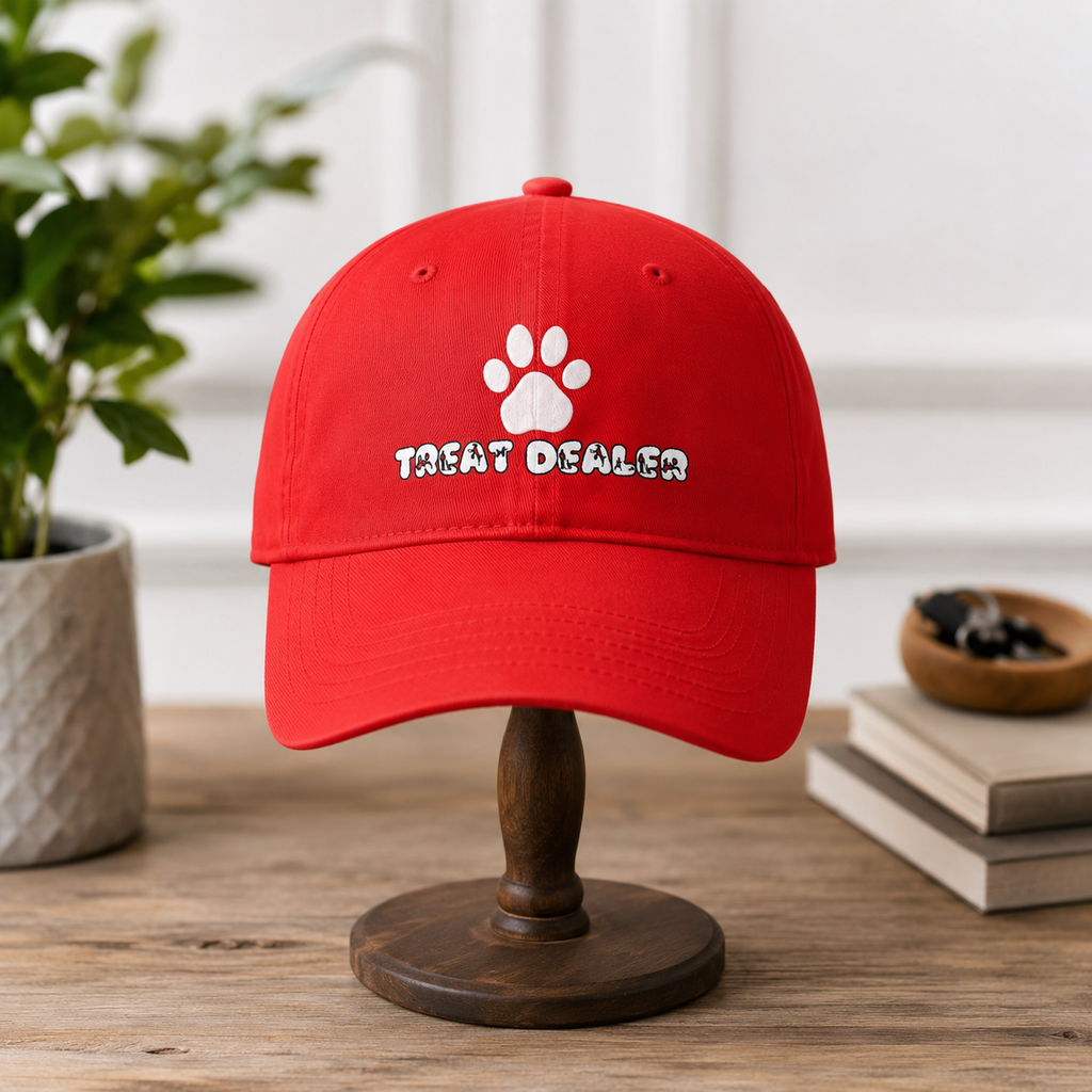 "Treat Dealer" Paw Print Dog Lover Hat