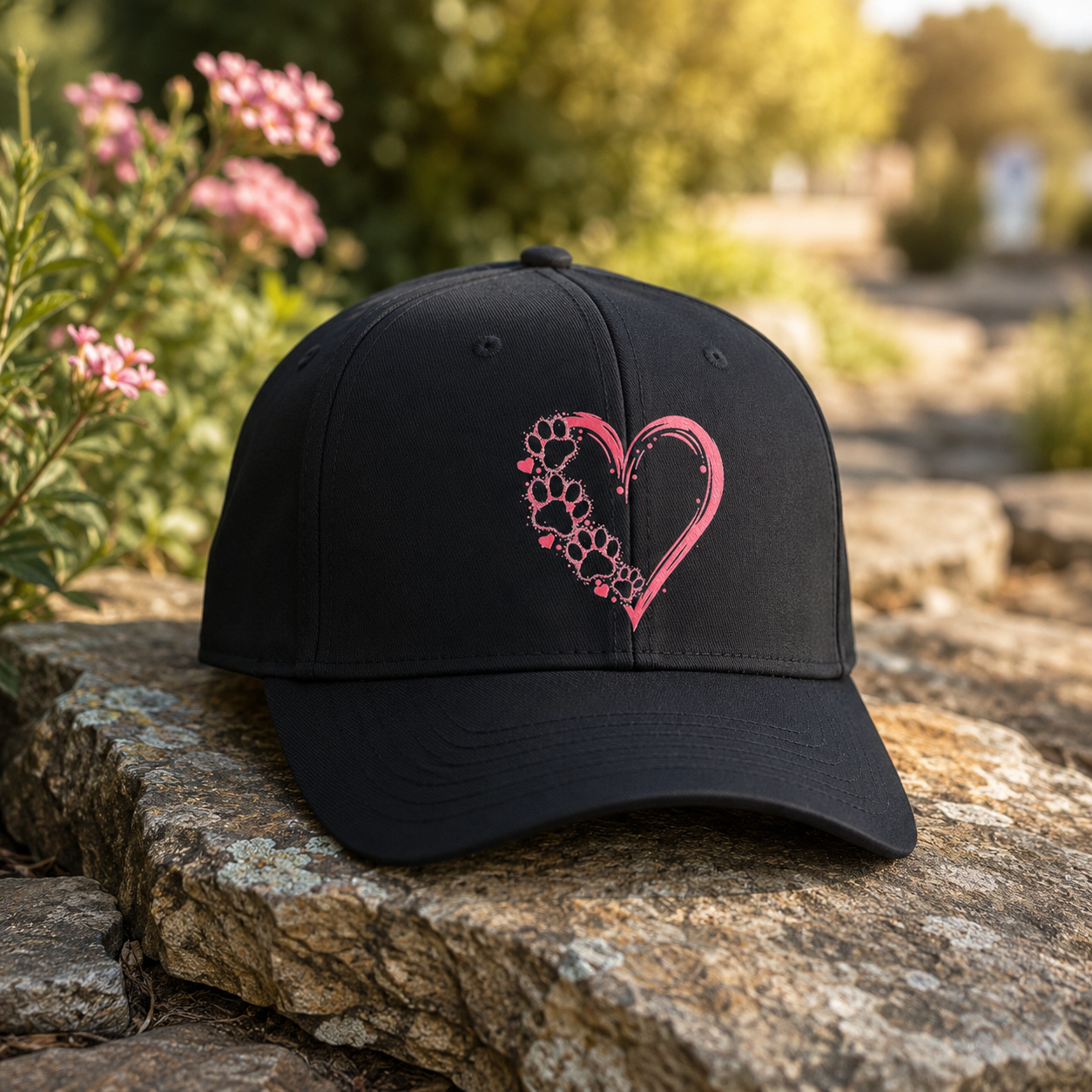 Dog Lover Heart  Baseball Cap